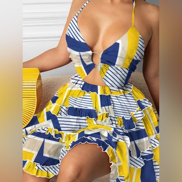 Full Size Cutout Halter Neck Cami Dress Plus Size - Picture 9 of 14